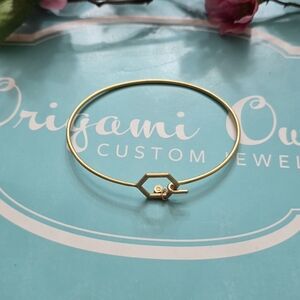 Origami Owl Gold Bangle Bracelet
